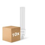 Multipack 10x Noxion Lucent PL-C LED 7.4W - 840 Cool White | 2-Pin - Replaces 26W